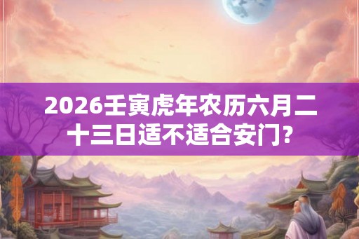 2026壬寅虎年农历六月二十三日适不适合安门? 2026壬寅虎年农历六月二十三日适不适合安门?