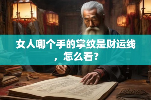 女人哪个手的掌纹是财运线，怎么看？