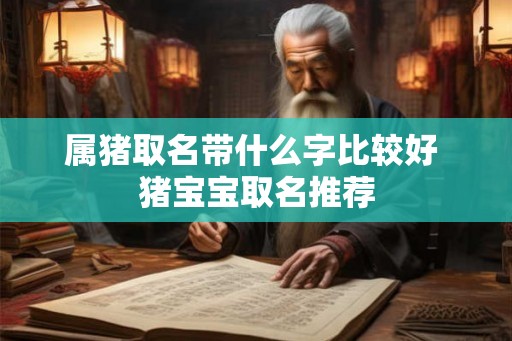 属猪取名带什么字比较好 猪宝宝取名推荐 属猪取名带什么字比较好 猪宝宝取名推荐