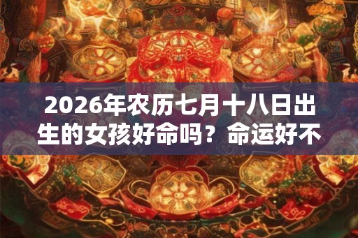 2026年农历七月十八日出生的女孩好命吗？命运好不好？