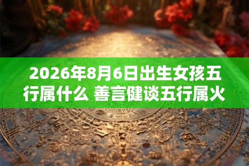 2026年8月6日出生女孩五行属什么 善言健谈五行属火