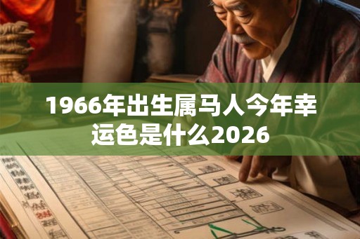 1966年出生属马人今年幸运色是什么2026 1966年出生属马人今年幸运色是什么2026