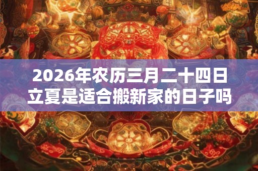 2026年农历三月二十四日立夏是适合搬新家的日子吗? 2026年农历三月二十四日立夏是适合搬新家的日子吗?