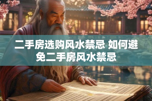 二手房选购风水禁忌 如何避免二手房风水禁忌 二手房选购风水禁忌 如何避免二手房风水禁忌