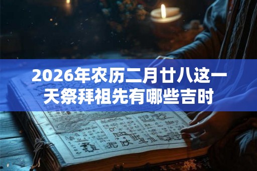 2026年农历二月廿八这一天祭拜祖先有哪些吉时