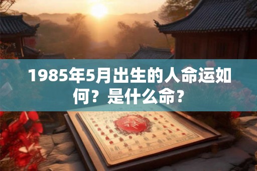 1985年5月出生的人命运如何？是什么命？