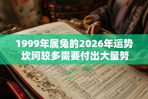 1999年属兔的2026年运势 坎坷较多需要付出大量努力