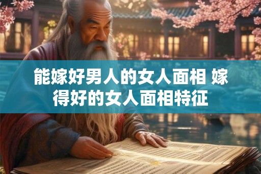 能嫁好男人的女人面相 嫁得好的女人面相特征