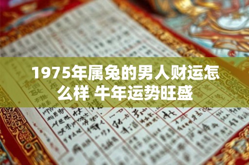 1975年属兔的男人财运怎么样 牛年运势旺盛