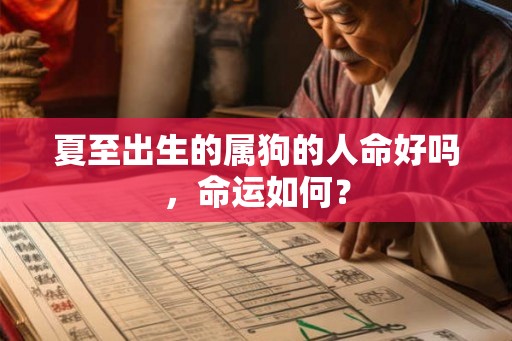 夏至出生的属狗的人命好吗，命运如何？
