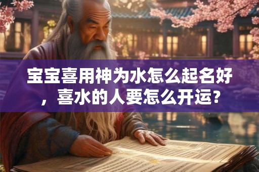 宝宝喜用神为水怎么起名好，喜水的人要怎么开运？