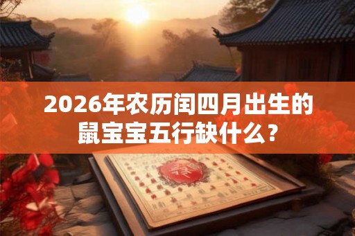 2026年农历闰四月出生的鼠宝宝五行缺什么？