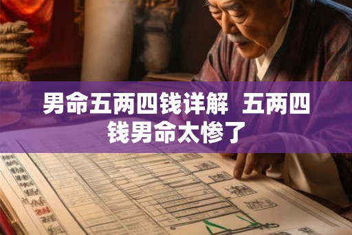 男命五两四钱详解  五两四钱男命太惨了