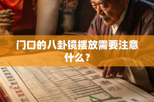 门口的八卦镜摆放需要注意什么？
