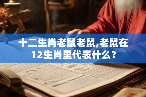 十二生肖老鼠老鼠,老鼠在12生肖里代表什么? 十二生肖老鼠老鼠,老鼠在12生肖里代表什么?