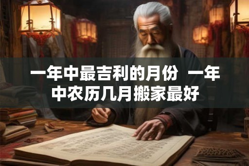 一年中最吉利的月份  一年中农历几月搬家最好