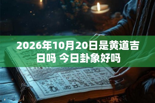2026年10月20日是黄道吉日吗 今日卦象好吗