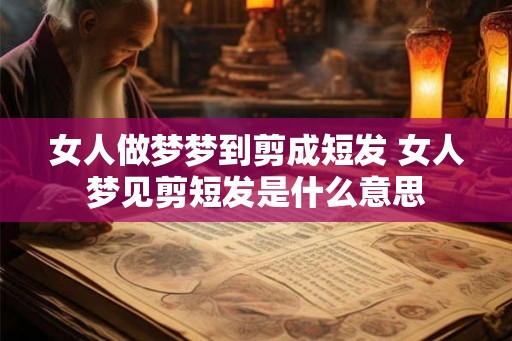 女人做梦梦到剪成短发 女人梦见剪短发是什么意思