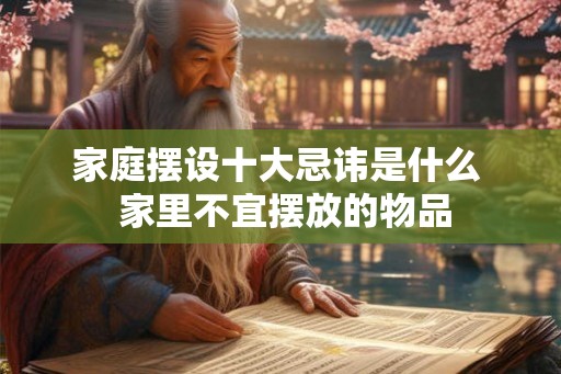 家庭摆设十大忌讳是什么 家里不宜摆放的物品 家庭摆设十大忌讳是什么 家里不宜摆放的物品
