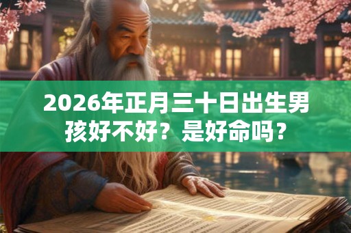 2026年正月三十日出生男孩好不好?是好命吗? 2026年正月三十日出生男孩好不好?是好命吗?