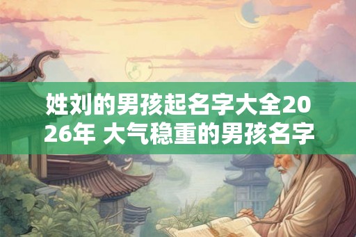 姓刘的男孩起名字大全2026年 大气稳重的男孩名字推荐