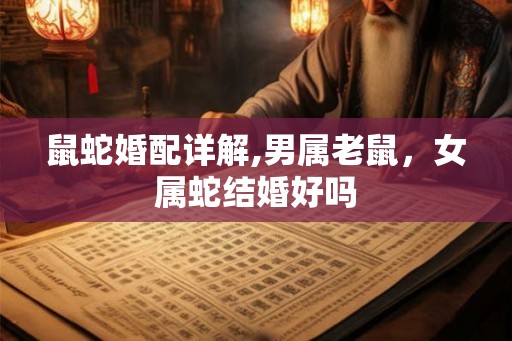 鼠蛇婚配详解,男属老鼠，女属蛇结婚好吗