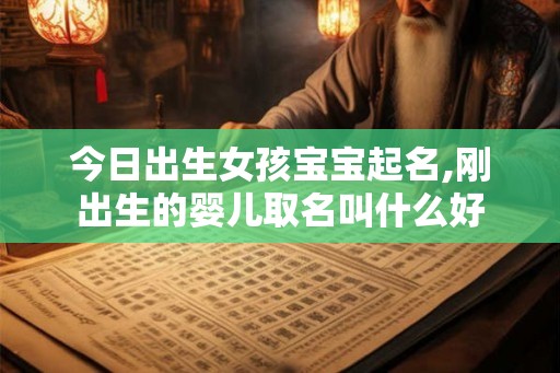 今日出生女孩宝宝起名,刚出生的婴儿取名叫什么好