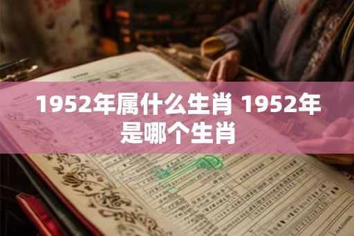 1952年属什么生肖 1952年是哪个生肖