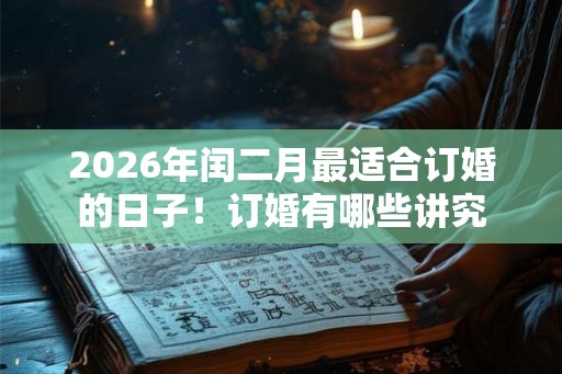 2026年闰二月最适合订婚的日子！订婚有哪些讲究