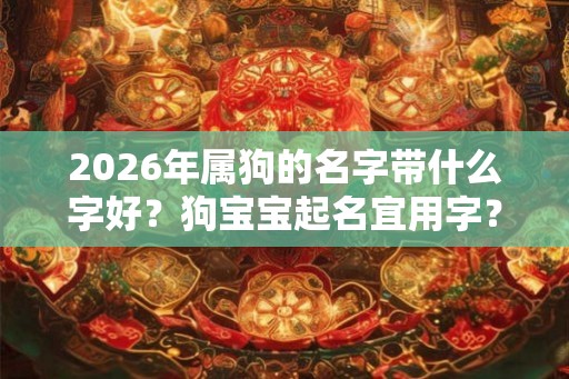 2026年属狗的名字带什么字好?狗宝宝起名宜用字? 2026年属狗的名字带什么字好?狗宝宝起名宜用字?