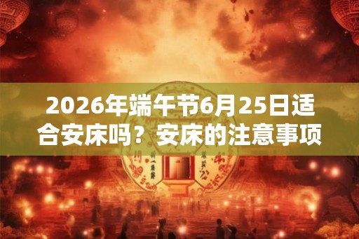 2026年端午节6月25日适合安床吗？安床的注意事项？