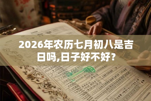 2026年农历七月初八是吉日吗,日子好不好？