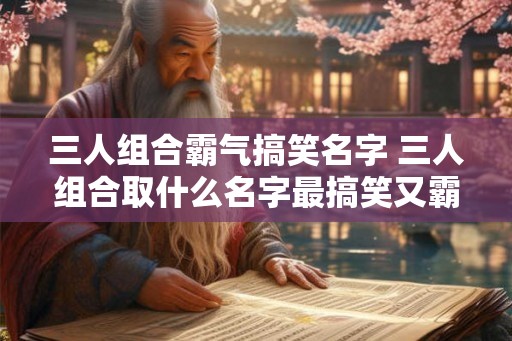三人组合霸气搞笑名字 三人组合取什么名字最搞笑又霸气