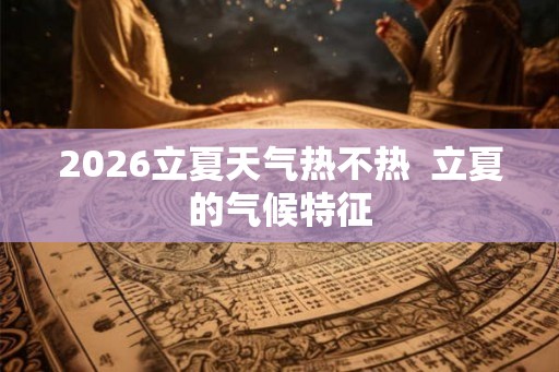 2026立夏天气热不热  立夏的气候特征