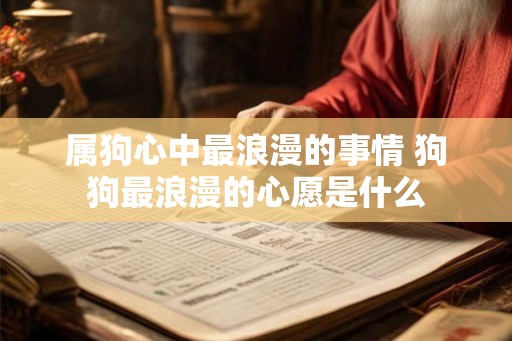 属狗心中最浪漫的事情 狗狗最浪漫的心愿是什么