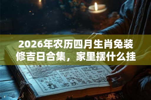 2026年农历四月生肖兔装修吉日合集，家里摆什么挂件好？