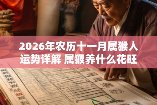2026年农历十一月属猴人运势详解 属猴养什么花旺财