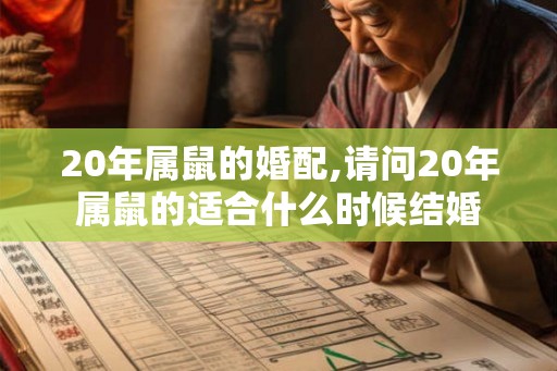 20年属鼠的婚配,请问20年属鼠的适合什么时候结婚