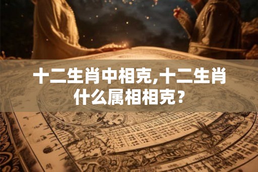 十二生肖中相克,十二生肖什么属相相克？
