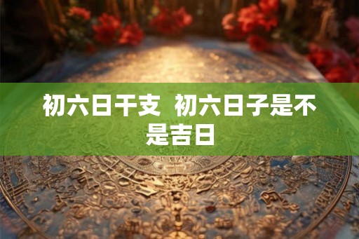 初六日干支  初六日子是不是吉日