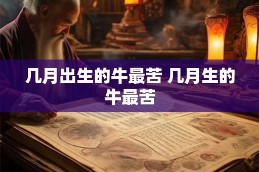 几月出生的牛最苦 几月生的牛最苦