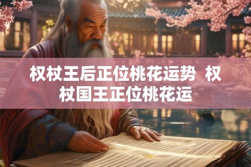 权杖王后正位桃花运势  权杖国王正位桃花运