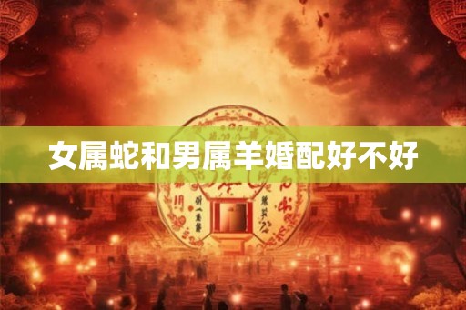 女属蛇和男属羊婚配好不好
