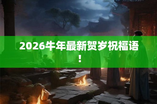 2026牛年最新贺岁祝福语！