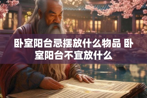 卧室阳台忌摆放什么物品 卧室阳台不宜放什么