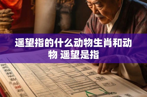遥望指的什么动物生肖和动物 遥望是指