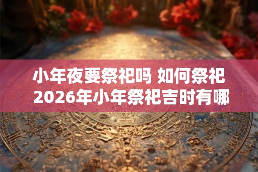 小年夜要祭祀吗 如何祭祀 2026年小年祭祀吉时有哪些