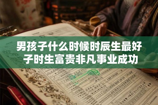 男孩子什么时候时辰生最好 子时生富贵非凡事业成功