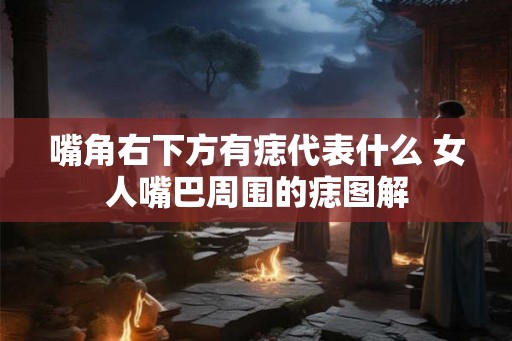 嘴角右下方有痣代表什么 女人嘴巴周围的痣图解