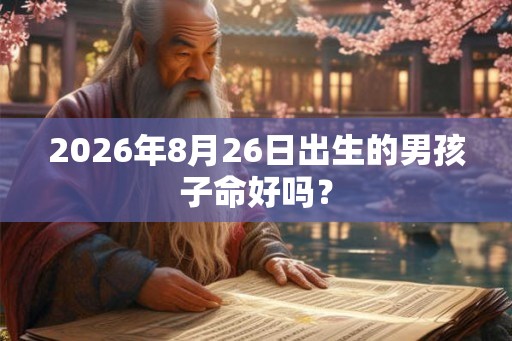 2026年8月26日出生的男孩子命好吗? 2026年8月26日出生的男孩子命好吗?